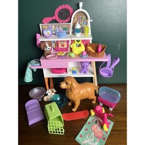 Assorted Barbie Pet Spa/Clinic/Daycare Accessories & Dogs Unique Collection Fun